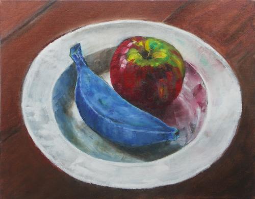 'Fruit' - oil & acrylic on canvas, 36 x 46cm - SOLD