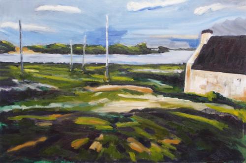 'Scottish Coast #1' - oil & acrylic on canvas , 51 x 76cm